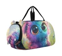 Easter Bunny Basket Tulipani Cottage Carry on Duffel Bag Boy Toddler Weekender Borse Ragazze Tote Duffle Bags Viaggio Palestra Bambini Bagagli, Colorato Creatura Cute Fantasy, classico