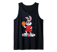 Easter Bunny Basketball Player Cool Occhiali da Sole Canotta