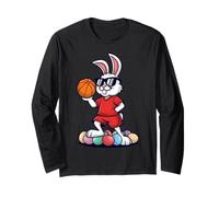 Easter Bunny Basketball Player Cool Occhiali da Sole Maglia a Manica