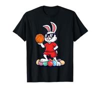 Easter Bunny Basketball Player Cool Occhiali da Sole Maglietta