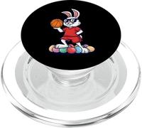Easter Bunny Basketball Player Cool Occhiali da sole PopSockets PopGrip per MagSafe