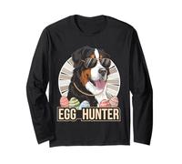 Easter Bunny Bernese Mountain Egg Hunter, Amante dei Cani Maglia a Manica