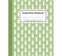 Easter Bunny Composition Notebook: College-Ruled School Book for Students