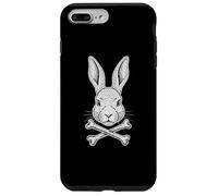 Easter Bunny Cross Bones Pirate Jolly Roger Caccia all'uovo divertente Custodia per iPhone 7 Plus/8 Plus