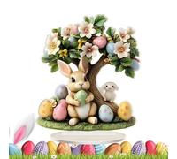 Easter Bunny Decor - 2D acrilico Easter Egg Tree Table Decoration - Exquisite Workmanship Holiday Animal Statue, 20 cm - 7,87 pollici Easterr Bunny Desktop Ornament For Living Room, Bedroom