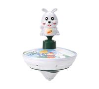 Easter Bunny Electric Musical Top - Giocattolo interattivo illuminante per bambini | Educational Rotating Cartoon Bunny For Birthdays, vacanze e idee regalo di Pasqua!!