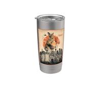 Easter Bunny Funny Japanese Kaiju Egg Hunt Joke Bicchiere termico in acciaio inox doppia parete