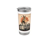 Easter Bunny Funny Japanese Kaiju Egg Hunt Joke Bicchiere termico in acciaio inox doppia parete