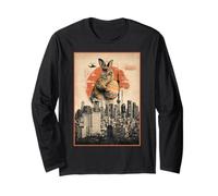 Easter Bunny Funny Japanese Kaiju Egg Hunt Joke Maglia a Manica