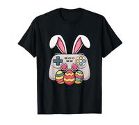 Easter Bunny Gamer Controller con uova divertente design Maglietta