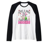 Easter Bunny GNOME Graphic for Just A Girl Who Loves Bunnies Maglia con Maniche Raglan