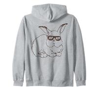 Easter Bunny Hip Hop Sunglasses Funny And Cute Rabbit Felpa con Cappuccio