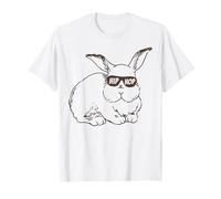 Easter Bunny Hip Hop Sunglasses Funny And Cute Rabbit Maglietta