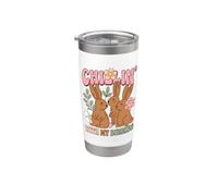 Easter Bunny Humor Chillin With My Bunnies Bicchiere termico in acciaio inox doppia parete