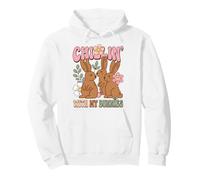Easter Bunny Humor Chillin with My Bunnies Felpa con Cappuccio