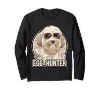 Easter Bunny Maltipoo Egg Hunter Dog Lover Maglia a Manica