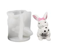 Easter Bunny Mold - 3D Casting Ornaments Art Craft, Bunny Shaped Mold, Easter Egg Resin Soap Maker | With Crafting Use for Wedding Party Holiday Table Room Decoration