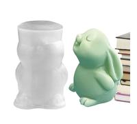 Easter Bunny Mold - Chocolate Candy Mold, Flexible Non Stick Design with Easy Release, Food Grade Material with Durable Finish, Baking Tool Accessory, Bunny Treats for Holiday Desserts