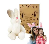 Easter Bunny Plush, animale ripieno coniglietto pasquale, piccola carta di caramelle Cartoon Bunny Party Favors, Pasqua peluche, carino biglietto di auguri per la festa della mamma, anno nuovo
