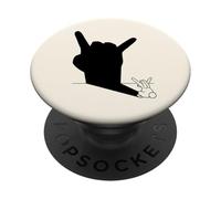 Easter Bunny Rock a Portata di Mano Ventilatore Musicale PopSockets PopGrip Adesivo