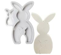 Easter Bunny Silicone Mold, Bunny Shaped Casting Mould, Flessibile Resin Form, Self Made Craft Tool, Ideal for Candle Making, Soap Crafting, Table Decor, Holiday Ornaments, Festive Art Projects