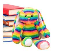 Easter Bunny Toy - 13.78 inch Rainbow Soft Cute Striped Home Decor | Bunny Stuffed Animal for Girlfriend Women Kids Boys Girls Daughter Family Friends Youth Teens Son
