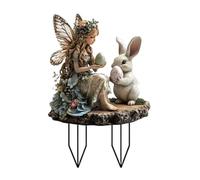Easter Butterfly Elves Decoration, Garden Decorations, Ground Potted Festival Decorations, Acrylic Flat Retro Decorations, Home Ground Easter Decor, Easter Garden Figurine, Butterfly
