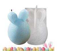 Easter Candle Mold, Bunny Egg Mould, resina epossidica framework, Plaster, Silicone Candles Concrete, Craft, Home Decor, Easter work, Desktop Ornament, 24,7 g, 28,6 g, 22,5 g, 27,4 g