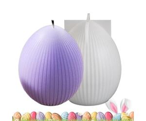 Easter Candle Mold, Bunny Egg Mould, resina epossidica framework, Plaster, Silicone Candles Concrete, Craft, Home Decor, Easter work, Desktop Ornament, 24,7 g, 28,6 g, 22,5 g, 27,4 g