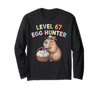 Easter Capybara Funny 67 Egg Hunter Cool Easter Eggs per Bambini Maglia a Manica