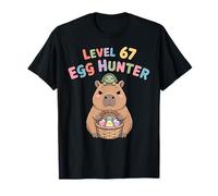Easter Capybara Livello 67 Egg Hunter Carino Cappy Tartaruga Bambini Maglietta