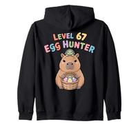 Easter Capybara Livello 67 Egg Hunter Cute Capybara Sea Turtle Felpa con Cappuccio