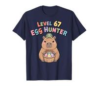 Easter Capybara Livello 67 Egg Hunter Cute Capybara Sea Turtle Maglietta