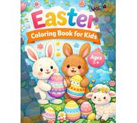 Easter Coloring Book for Children age 5+, Vol. 4: 20 Simple Easter & Spring Designs, Big Simple Images for Kids 5+, Single-Sided Pages, 8,5"x11"