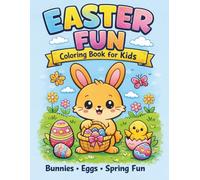 Easter Coloring Book for Kids: 50 Cute Bunny & Egg Coloring Pages | Fun Spring Activity Book for Ages 3-8