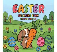 Easter Coloring Book for Kids Ages 3-5: 50 Pages for Children and Adults with Easy Patterns