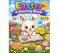 Easter Coloring Book for Kids Ages 3-8: 50 Easy Easter Coloring Pages | Bunny & Easter Eggs