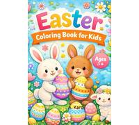 Easter Coloring Book for Kids Ages 5+: 20 Simple Easter & Spring Designs, Single-Sided Pages, Perfect for Kids age 5+
