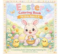 Easter Coloring Book for Kids Ages 5-8: 42 Cute & Easy Easter Coloring Pages Featuring One Adorable Easter Bunny