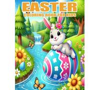 Easter Coloring Book For Kids: Beautiful and Cute Easter-themed Designs with Baskets, Eggs, Bunnies and more!