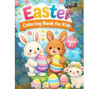 Easter Coloring Book for Preschoolers Vol. 2: 20 Simple Easter & Spring Designs, Big Simple Images for Kids 4+, Single-Sided Pages, 8,5"x11"