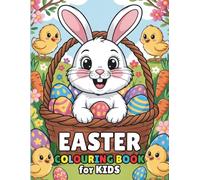 Easter Colouring Book for Kids: 37 Single-Sided Pages to Spark Creativity, 8.5x11in, Glossy Cover
