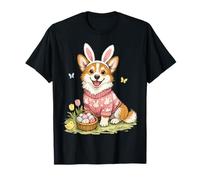 Easter Corgi Dog Mom Spring Easter Bunny Uova Maglietta