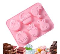 Easter Craft Molds - Non stick in silicone Handmade Casting Tools | Multi Purpose Mold for Candle Making, Gummies, Cupcakes, Fudge, Jelly, Pastry, Ice, Soap and Cake Decoration