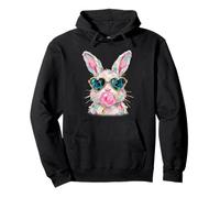 Easter Cute Modern Abstract Bunny Paint Design Felpa con Cappuccio