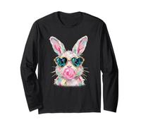 Easter Cute Modern Abstract Bunny Paint Design Maglia a Manica