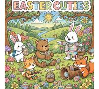 Easter Cuties: Bold and Easy Coloring for Adults and Kids: Big, Simple Designs Featuring Animals, Flowers, Landscapes, Patterns, Cute Items, and Many More Relaxing Elements
