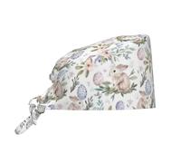 Easter Day Pattern Cappelli Da Lavoro Antipolvere Cappellini Da Lavoro Regolabile Cuffia Per Donna Uomini Uomo