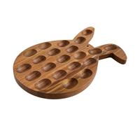 Easter Deviled Egg Platter - 21-Hole Bunny Candy Container and Deviled Egg Holder Plate for Home Cooks, Party Hosts, Entertainers, and Families, Ideal for Dessert Tables, Gatherings, Celebrations