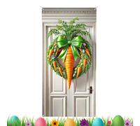 Easter Door Decorations - 35x70 Inch Cute Waterproof Backdrop | Front Door Sign Happy Banner With Vibrant Bunny Graphics & High Density Fabric For Indoor, Outdoor, Home And Farmhouse